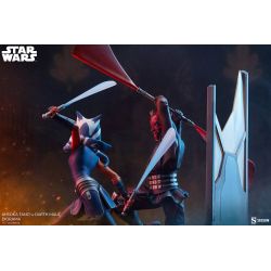 Ahsoka Tano vs Darth Maul diorama Sideshow (Star Wars The Clone Wars)