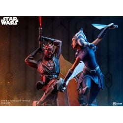 Ahsoka Tano vs Darth Maul Sideshow diorama (Star Wars The Clone Wars)