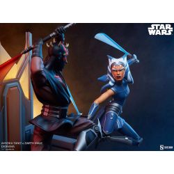 Ahsoka Tano vs Darth Maul diorama Sideshow (Star Wars The Clone Wars)