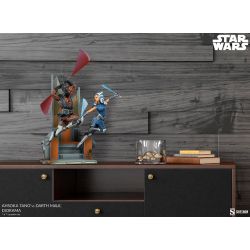 Ahsoka Tano vs Darth Maul diorama Sideshow (Star Wars The Clone Wars)