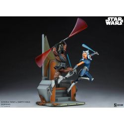 Ahsoka Tano vs Darth Maul diorama Sideshow (Star Wars The Clone Wars)