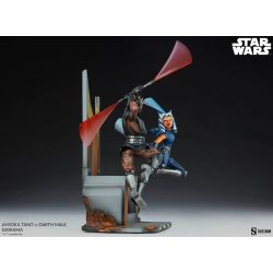 Ahsoka Tano vs Darth Maul diorama Sideshow (Star Wars The Clone Wars)