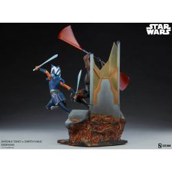 Ahsoka Tano vs Darth Maul diorama Sideshow (Star Wars The Clone Wars)