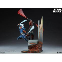 Ahsoka Tano vs Darth Maul diorama Sideshow (Star Wars The Clone Wars)