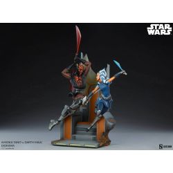 Ahsoka Tano vs Darth Maul diorama Sideshow (Star Wars The Clone Wars)