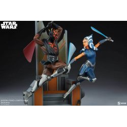 Ahsoka Tano vs Darth Maul diorama Sideshow (Star Wars The Clone Wars)