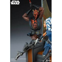 Ahsoka Tano vs Darth Maul diorama Sideshow (Star Wars The Clone Wars)