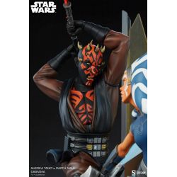 Ahsoka Tano vs Darth Maul diorama Sideshow (Star Wars The Clone Wars)