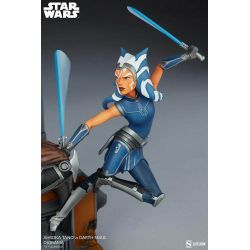 Ahsoka Tano vs Darth Maul diorama Sideshow (Star Wars The Clone Wars)