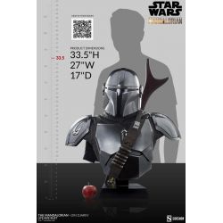 Din Djarin Sideshow Life-Size bust 1/1 bust (Star Wars : the Mandalorian)