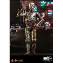 C-3PO figurine Movie Masterpiece Hot Toys diecast MMS650D46 20th anniversary (Star Wars episode 2 : l'attaque des clones)