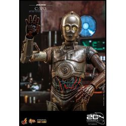 C-3PO figurine Movie Masterpiece Hot Toys diecast MMS650D46 20th anniversary (Star Wars episode 2 : l'attaque des clones)
