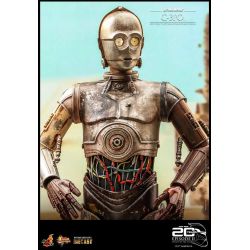 C-3PO figurine Movie Masterpiece Hot Toys diecast MMS650D46 20th anniversary (Star Wars episode 2 : l'attaque des clones)