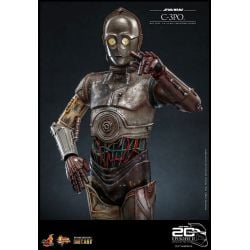 C-3PO figurine Movie Masterpiece Hot Toys diecast MMS650D46 20th anniversary (Star Wars episode 2 : l'attaque des clones)