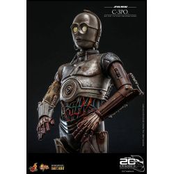 C-3PO figurine Movie Masterpiece Hot Toys diecast MMS650D46 20th anniversary (Star Wars episode 2 : l'attaque des clones)