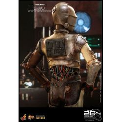 C-3PO figurine Movie Masterpiece Hot Toys diecast MMS650D46 20th anniversary (Star Wars episode 2 : l'attaque des clones)