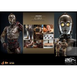 C-3PO figurine Movie Masterpiece Hot Toys diecast MMS650D46 20th anniversary (Star Wars episode 2 : l'attaque des clones)