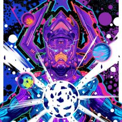 Galactus The Devourer variant Fine Art Print Sideshow (affiche Marvel Comics)