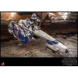 Heavy Weapons Clone Trooper and BARC speeder with sidecar Hot Toys figure TMS077 (Star Wars the clone wars)