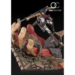 Statue Mikasa Ackerman (vs the armored titan) Oniri (L'attaque des titans)