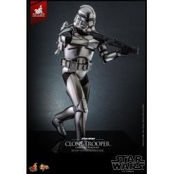 Figurine Clone Trooper Hot Toys chrome version MMS643 (Star Wars)