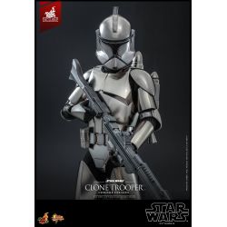 Figurine Clone Trooper Hot Toys chrome version Movie Masterpiece (Star Wars)