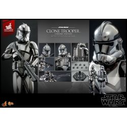 Figurine Clone Trooper Hot Toys chrome version MMS643 (Star Wars)