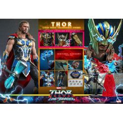 Figurine Hot Toys Thor deluxe MMS656 Movie Masterpiece (Love and thunder)