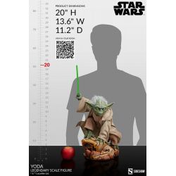 Statue Yoda Sideshow Collectibles Legendary scale (Star Wars)