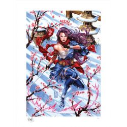Psylocke affiche Fine Art Print Sideshow Collectibles (X-Men)
