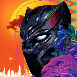 Black Panther affiche Sideshow long live to the king (Black Panther)