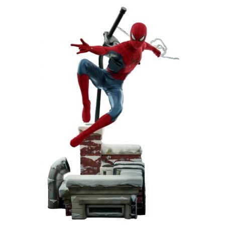 Spider-Man (new red and blue suit) MMS680 deluxe Hot Toys (figurine Spider-Man No way home)