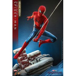 Spider-Man (new red and blue suit) Hot Toys figure MMS680 deluxe (Spider-Man No way home)