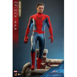 Spider-Man (new red and blue suit) Hot Toys figure MMS680 deluxe (Spider-Man No way home)