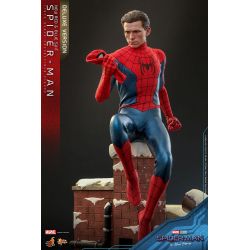 Spider-Man (new red and blue suit) Hot Toys figure MMS680 deluxe (Spider-Man No way home)