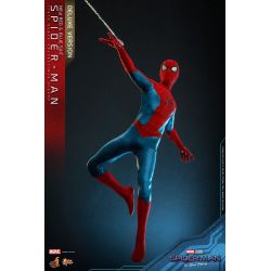 Spider-Man (new red and blue suit) Hot Toys figure MMS680 deluxe (Spider-Man No way home)