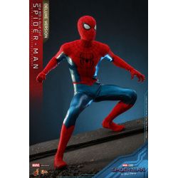 Spider-Man (new red and blue suit) Hot Toys figure MMS680 deluxe (Spider-Man No way home)