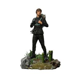 Luke Skywalker and Grogu (training) Deluxe Art Scale Iron Studios (figurines Star Wars Book of Boba Fett)