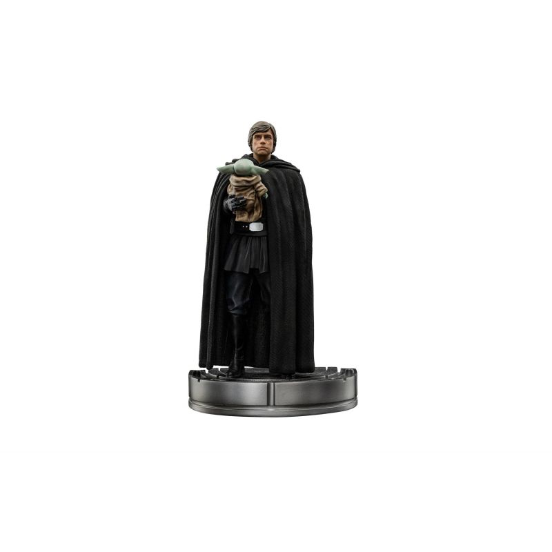 Luke Skywalker and Grogu Iron Studios Deluxe Art Scale figures (Star Wars The Mandalorian)