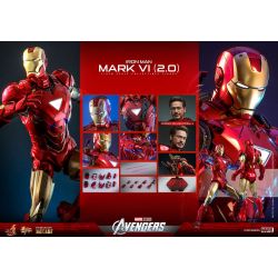 Iron Man Mark VI 2.0 MMS687D52 Movie Masterpiece Hot Toys (figurine The Avengers)