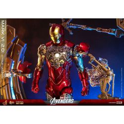 Iron Man Mark VI 2.0 (suit-up gantry) figurine Movie Masterpiece Hot Toys MMS688D53 (The Avengers)