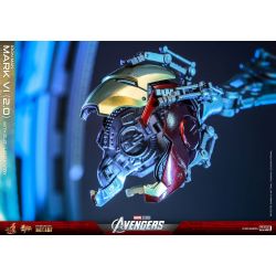 Iron Man Mark VI 2.0 (suit-up gantry) figurine Movie Masterpiece Hot Toys MMS688D53 (The Avengers)