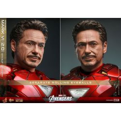 Iron Man Mark VI 2.0 (suit-up gantry) figurine Movie Masterpiece Hot Toys MMS688D53 (The Avengers)