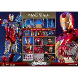 Iron Man Mark VI 2.0 (suit-up gantry) Hot Toys Movie Masterpiece figure MMS688D53 (The Avengers)