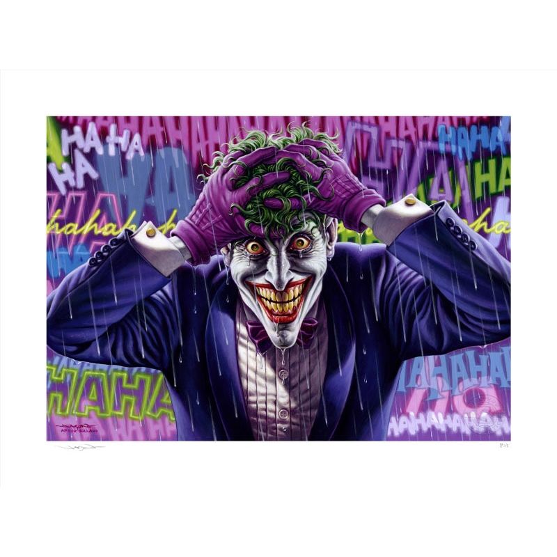 Affiche Sideshow The Joker last laugh Fine Art Print (Batman the killing joke)