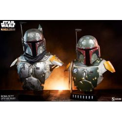Buste Boba Fett Sideshow taille réelle (Star Wars The Mandalorian)
