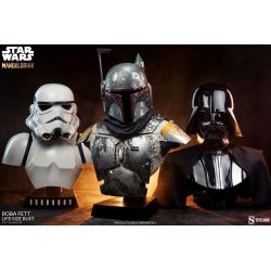 Buste Boba Fett Sideshow taille réelle (Star Wars The Mandalorian)