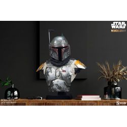 Buste Boba Fett Sideshow taille réelle (Star Wars The Mandalorian)