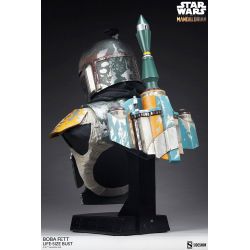 Buste Boba Fett Sideshow taille réelle (Star Wars The Mandalorian)