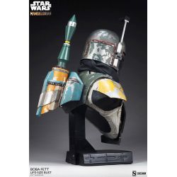 Buste Boba Fett Sideshow taille réelle (Star Wars The Mandalorian)